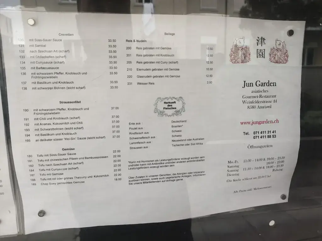 Menu_Restaurant Jun Garden_Amriswil_image_2