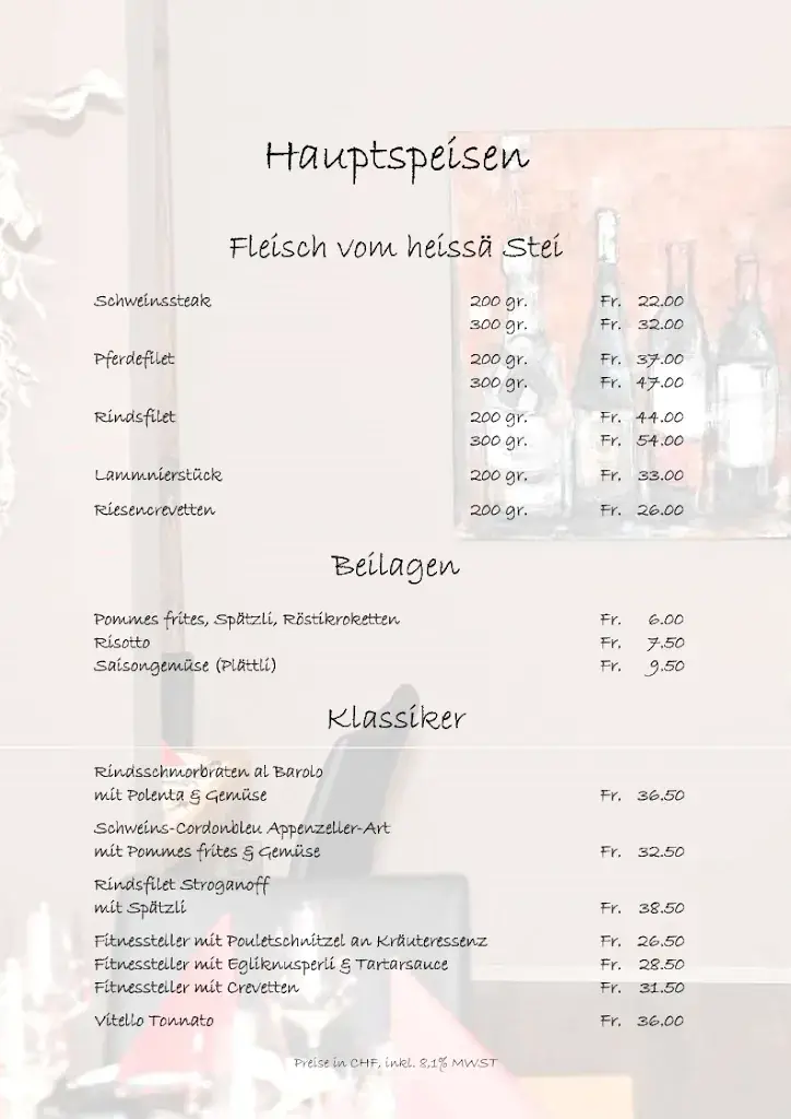 Vinato restaurant à Wittenbach