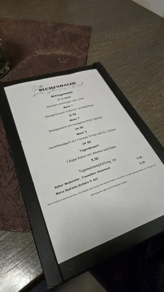 Menu_Restaurant Blumenhalde Zum Steirerwirt_Goldach_image_1