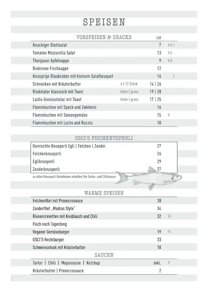 OSCIS FISCHBEIZ restaurant à Steinach