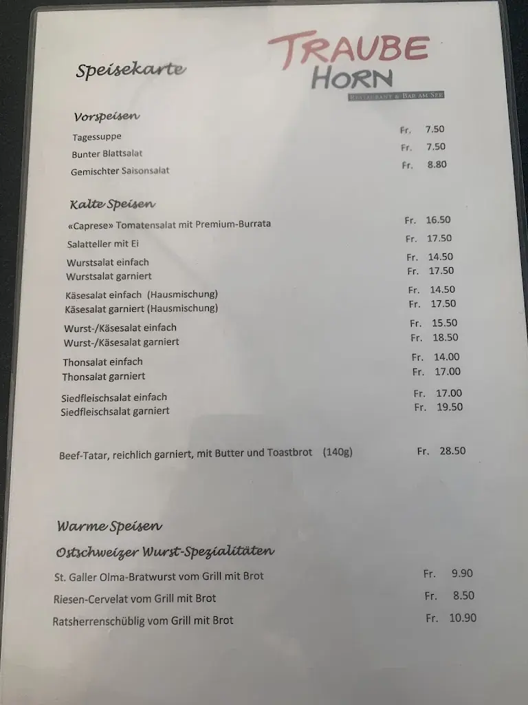 Menu_Traube Horn Restaurant / Bar_Horn_image_2