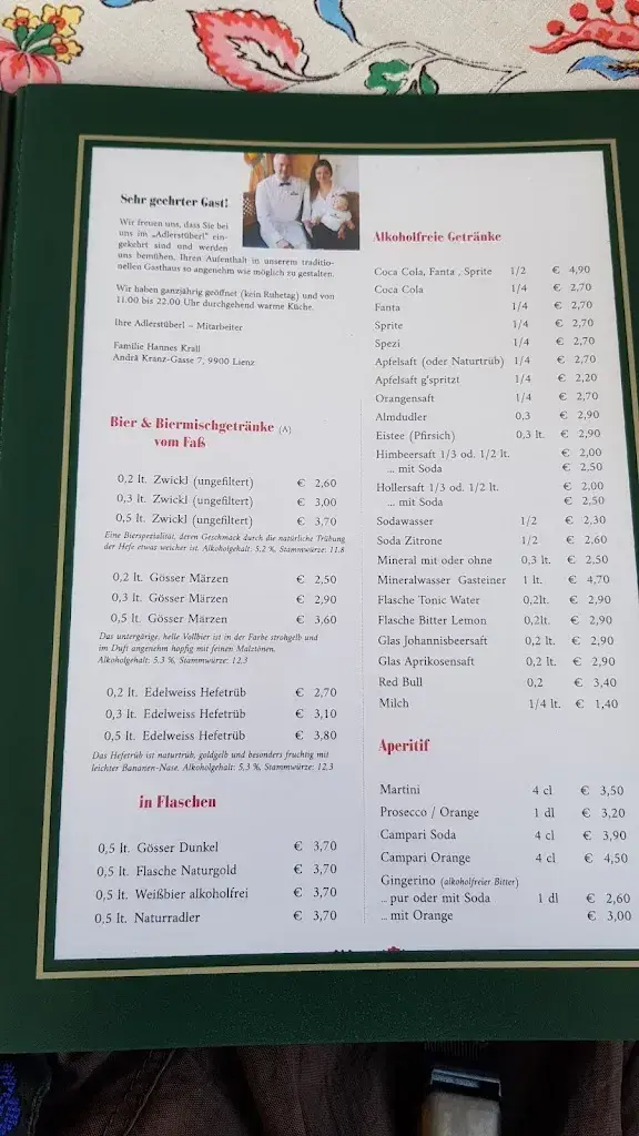 Menu_Restaurant ADLERSTÜBERL_Austria_image_2