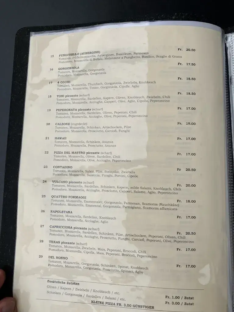 Menu_Pizzeria da Franco_St. Margrethen_image_4