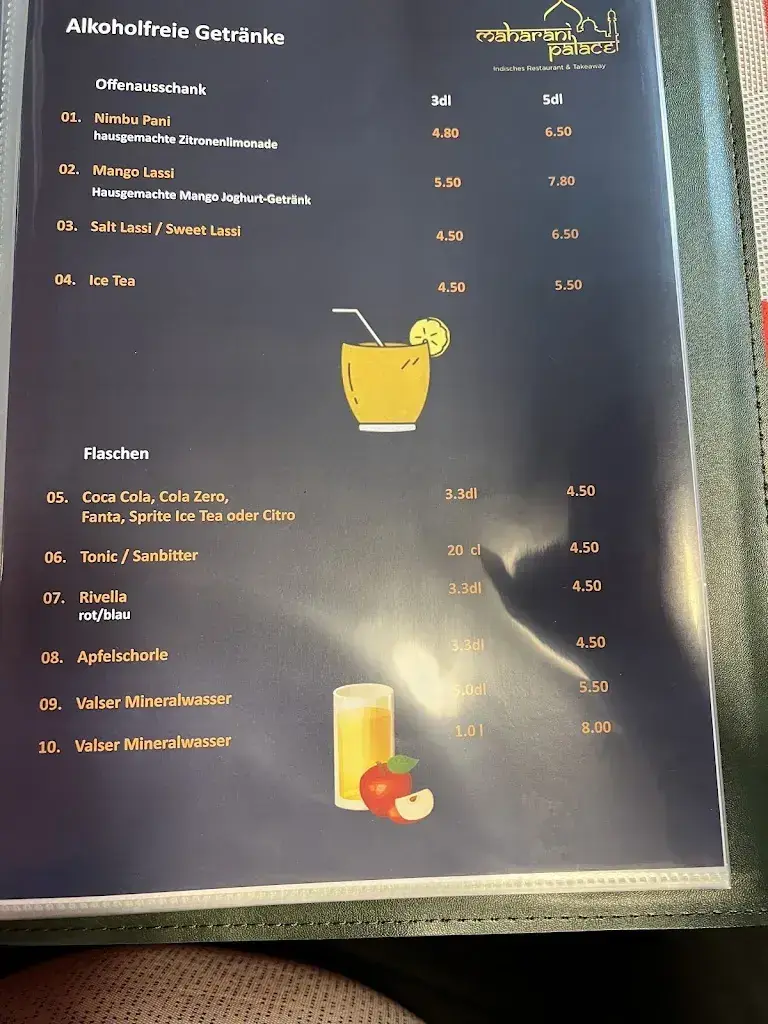 Menu_Maharani Palace_Bern_image_1