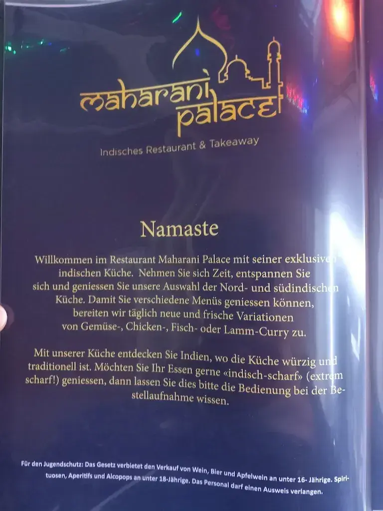 Menu_Maharani Palace_Bern_image_2
