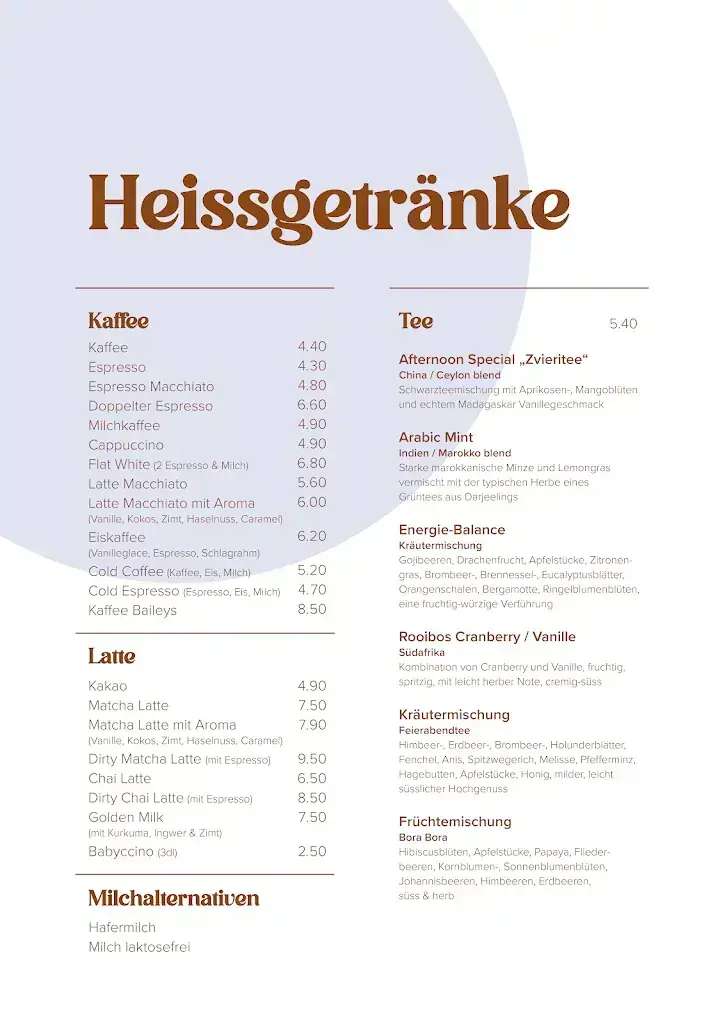 Menu_la vida café & bar_Buchs_image_1