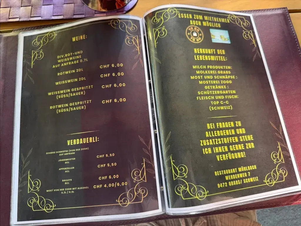 Restaurant Mühlbach, bei Anja_Grabs_menu_image_1