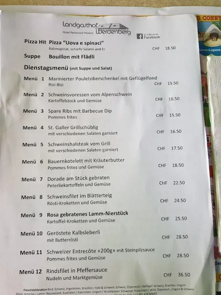 Menu_Landgasthof Werdenberg_Werdenberg_image_3