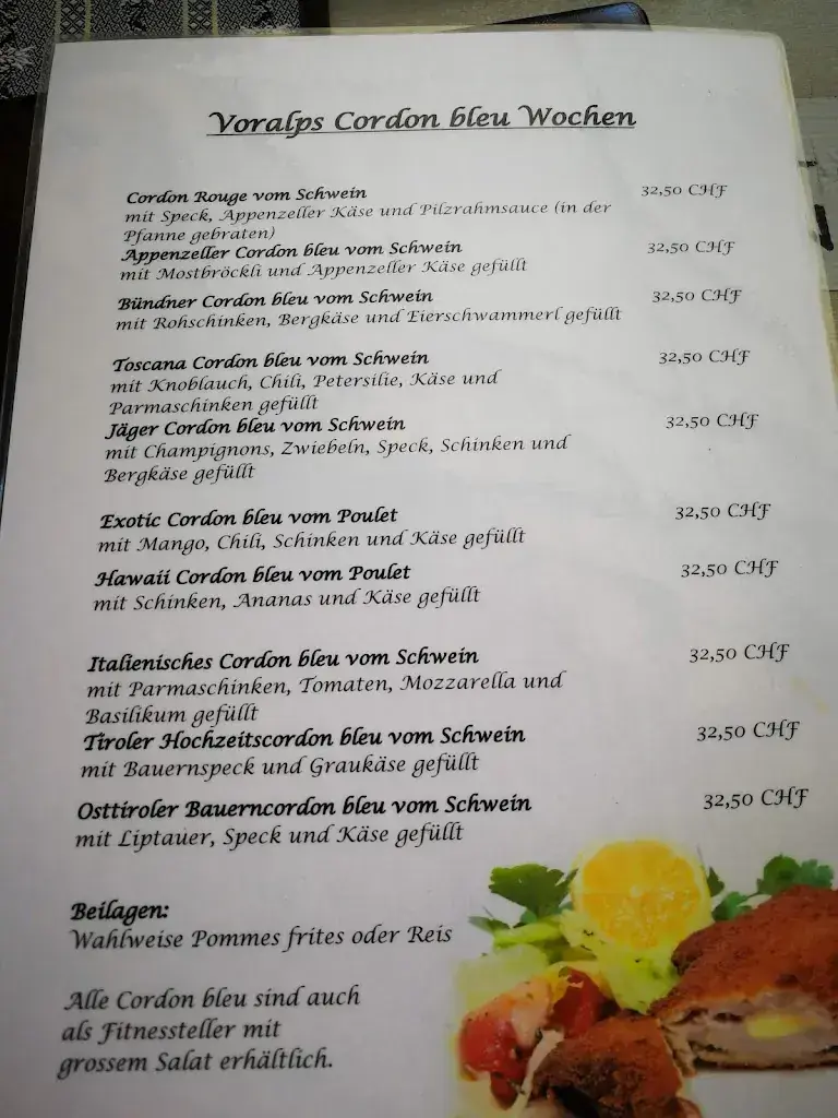 Berggasthaus Voralp Restaurant in Grabs