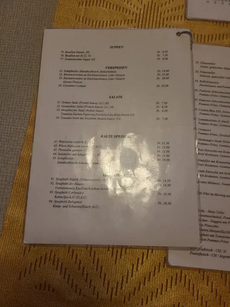 Schäfli restaurante en Sennwald