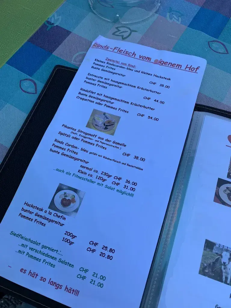 Menu_Restaurant Maiensäss_Oberschan_immagine_3