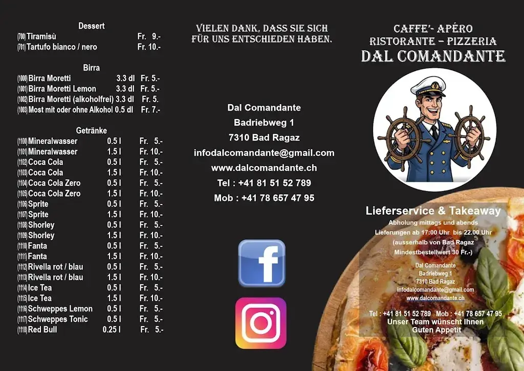 Menu_Dal Comandante GmbH_Bad Ragaz_image_2