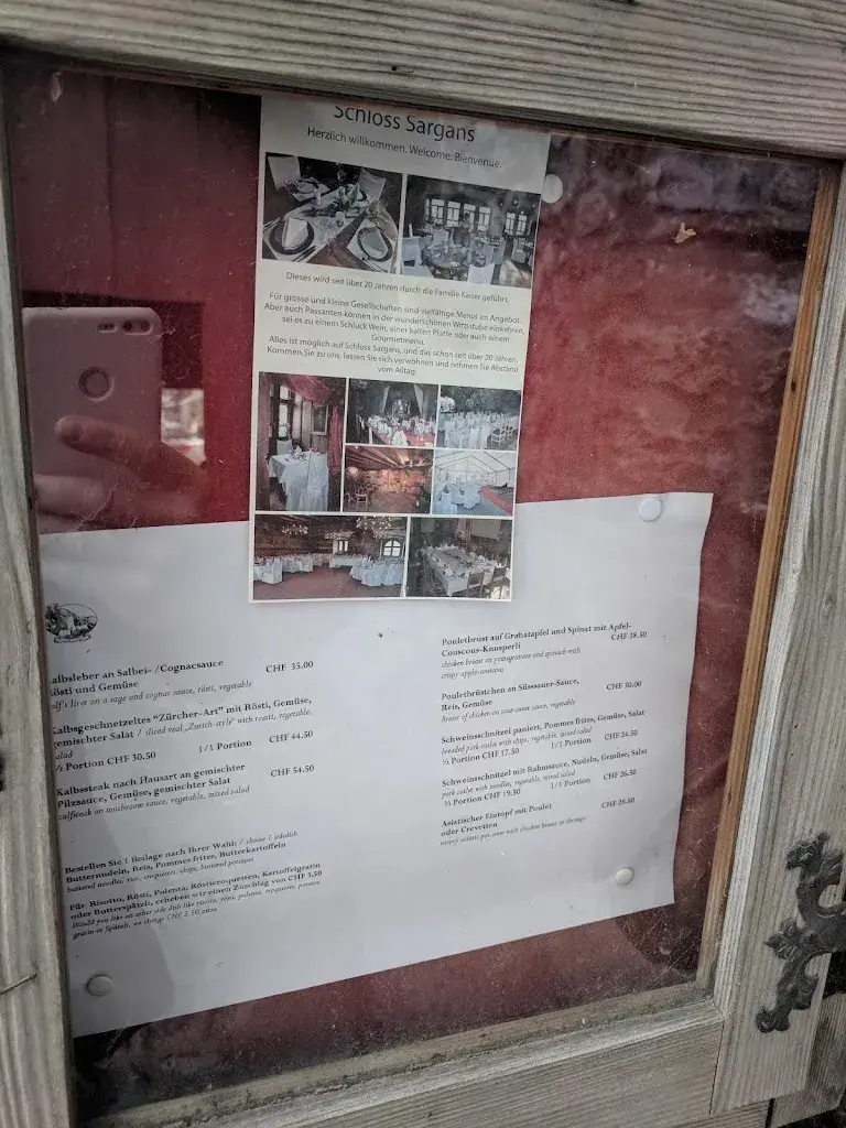 Menu_Restaurant Schloss Sargans_Sargans_image_4