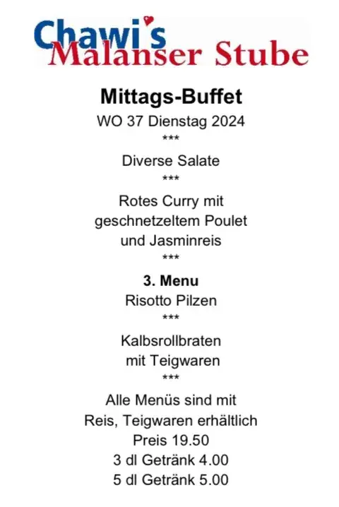 Chawi's Malanser Stube_Malans_menu_image_1