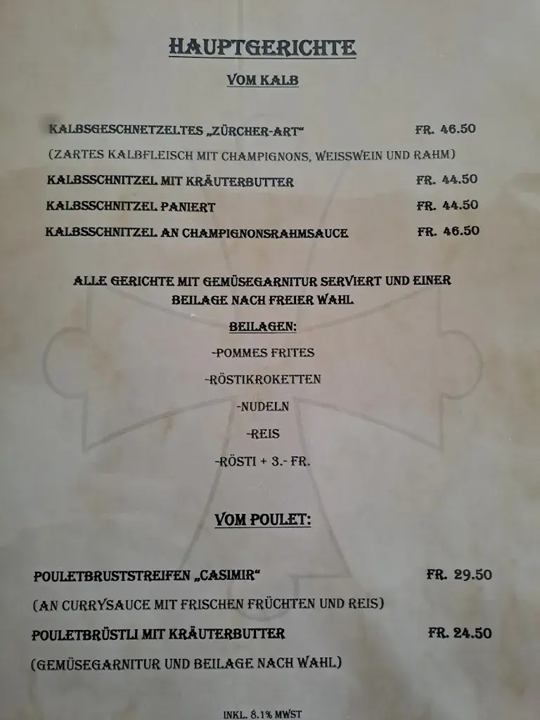 Restaurant Kreuz_Mels_menu_image_1