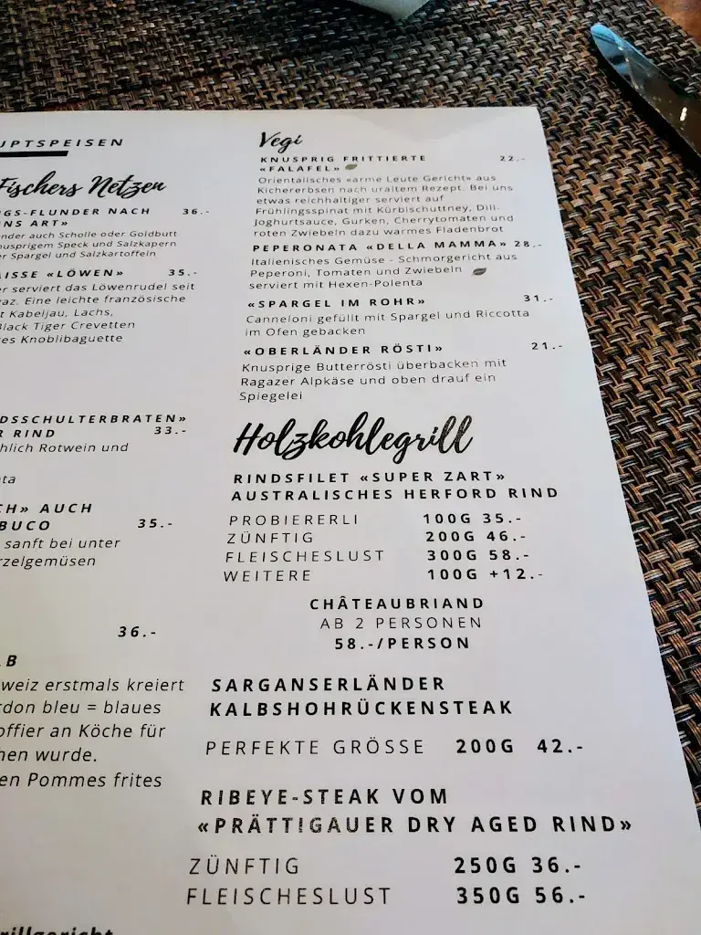 Gasthof Löwen Bad Ragaz restaurant in Bad Ragaz