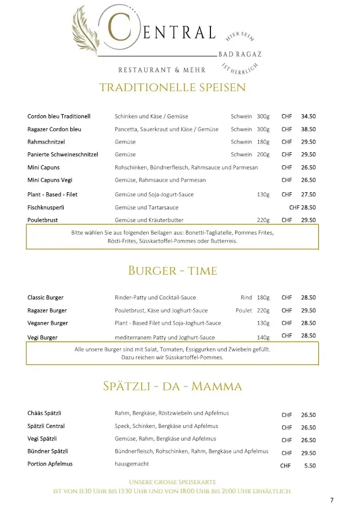 Restaurant Central_Bad Ragaz_menu_image_1