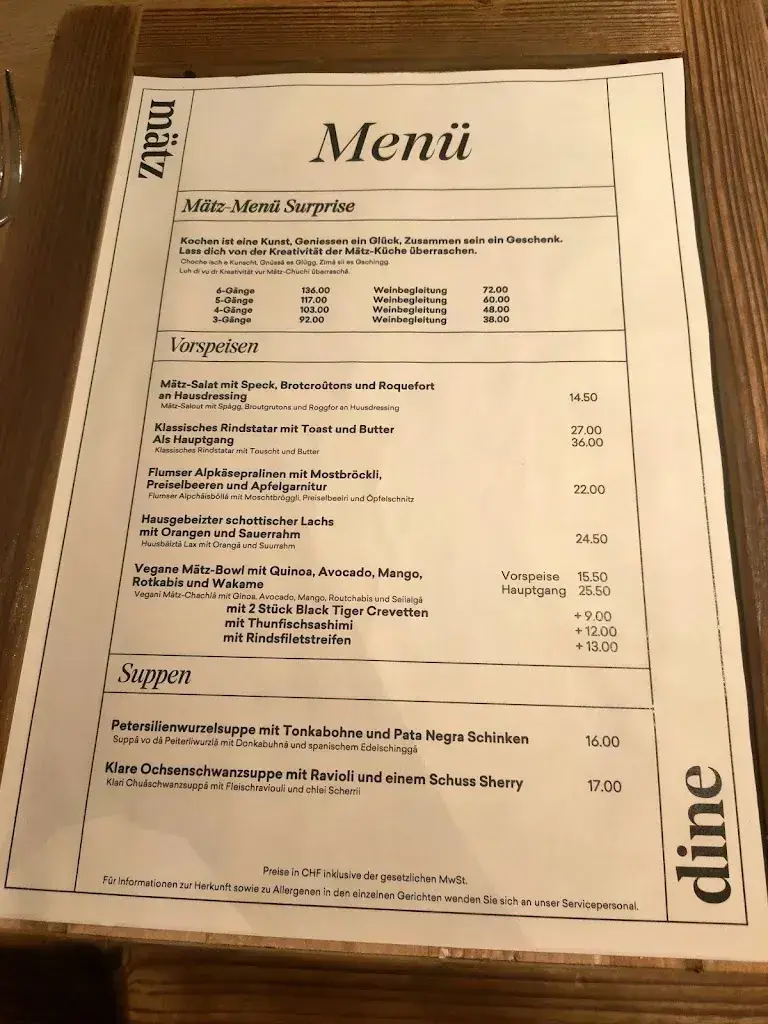 Menu_Mätz Dine_Flumserberg Tannenheim_image_2