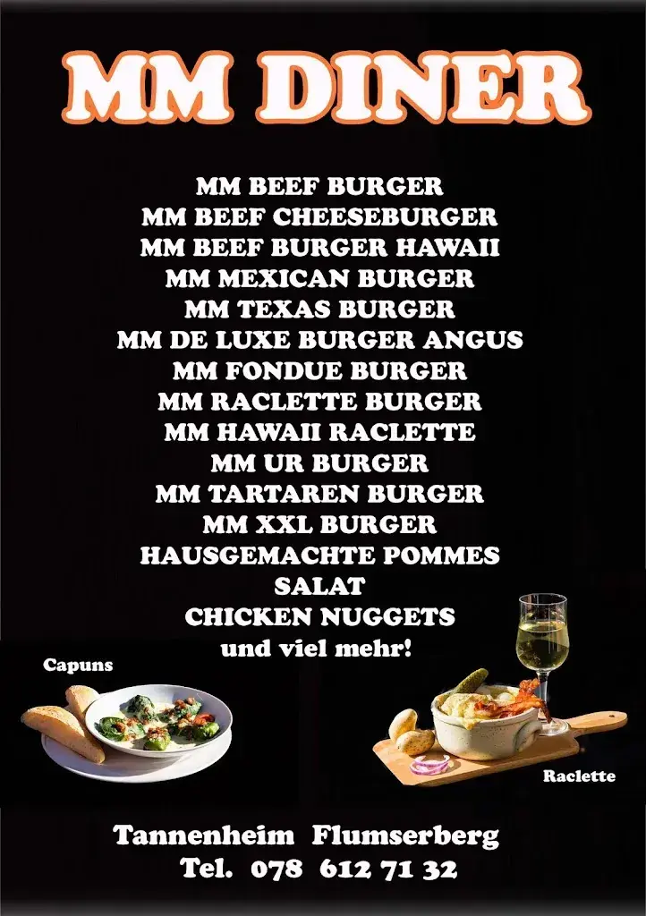 MM Diner Flumserberg restaurante en 8897
