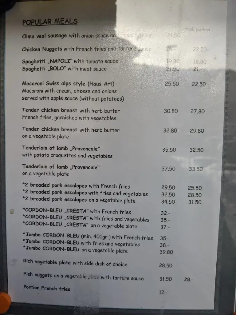 Menu_Restaurant Cresta Flumserberg_Flumserberg_image_3