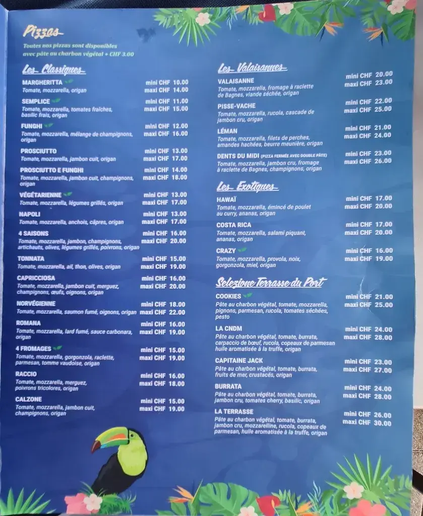 Menu_La Terrasse du Port, restaurant bar à vin_Le Bouveret_image_1