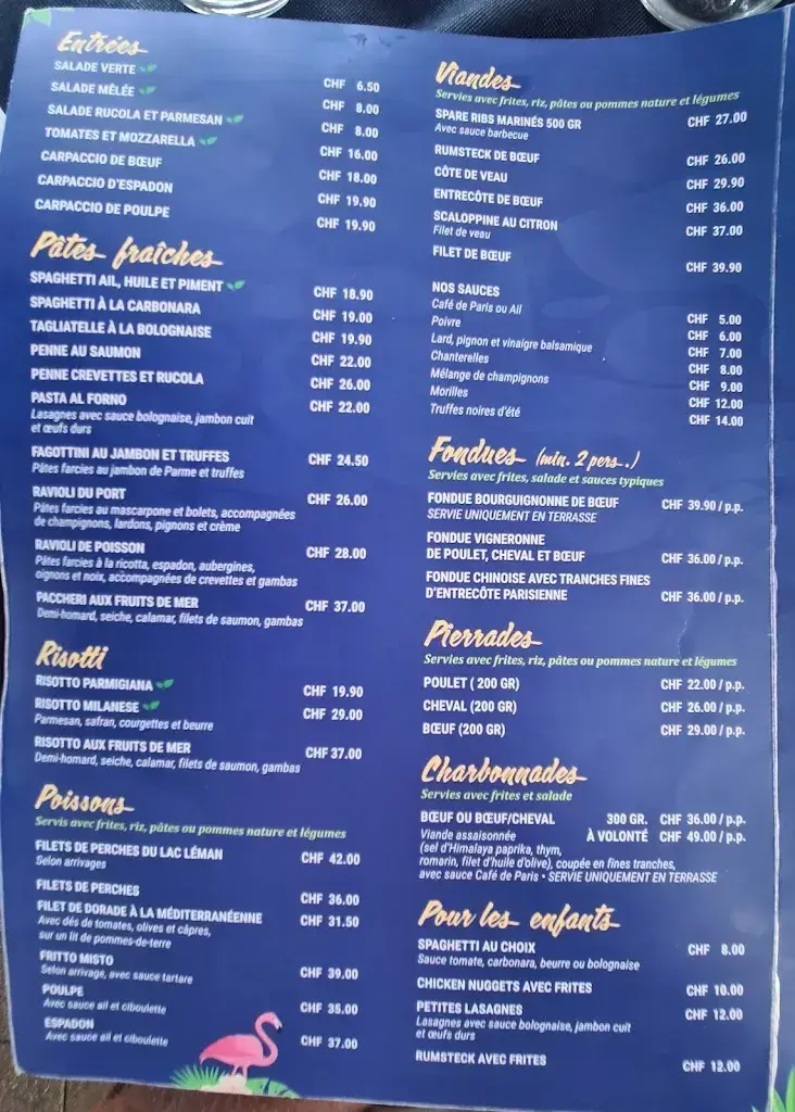 Menu_La Terrasse du Port, restaurant bar à vin_Le Bouveret_image_2