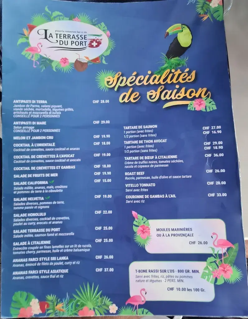 Menu_La Terrasse du Port, restaurant bar à vin_Le Bouveret_image_4