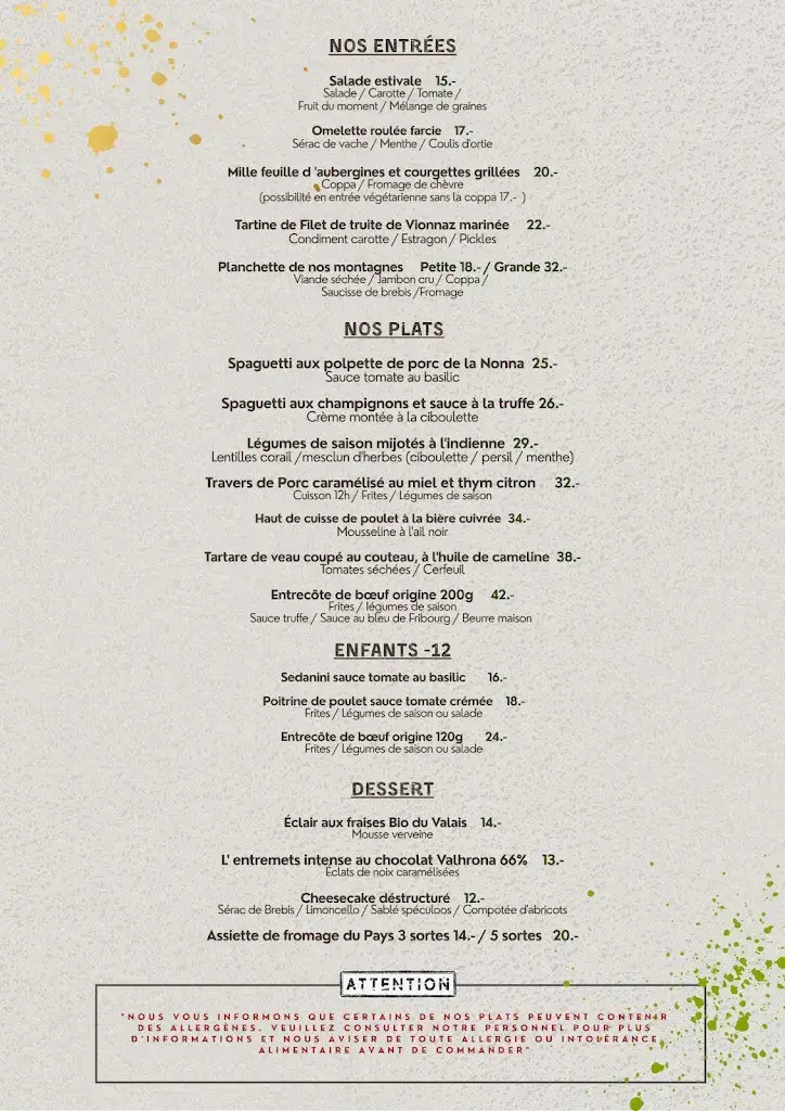 Menü_Le John's_Les Collons_Bild_2