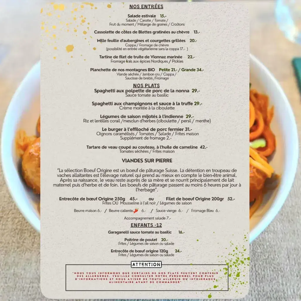 Menü_Le John's_Les Collons_Bild_3