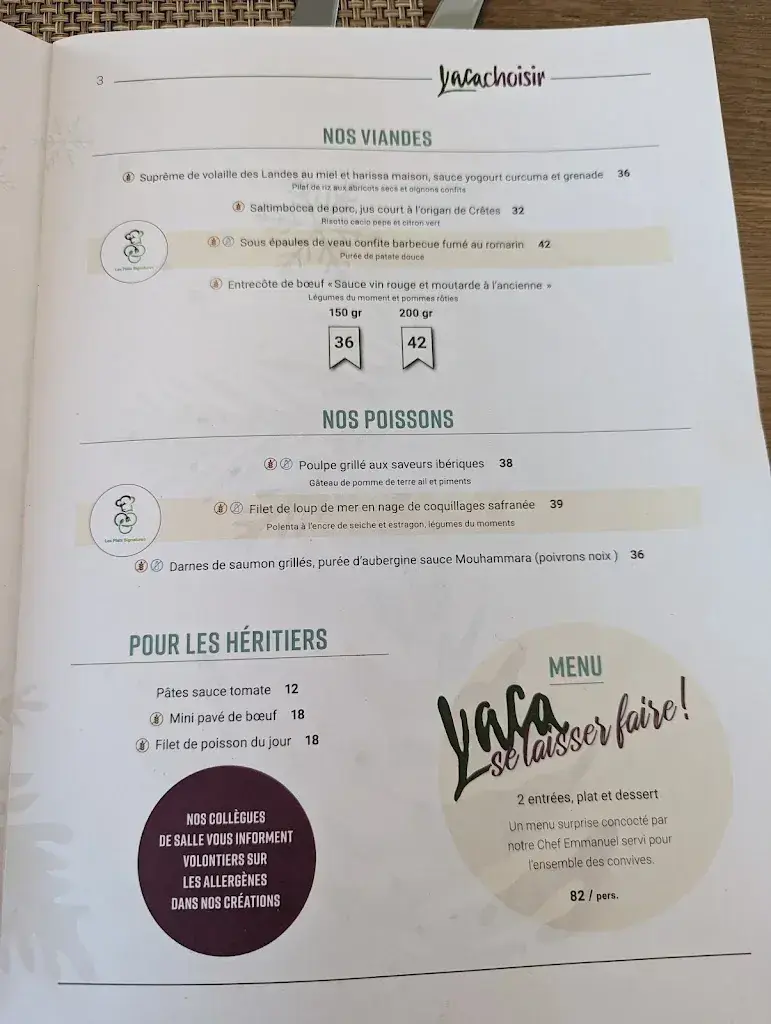 Menu_Le Yaca_Gland_image_1
