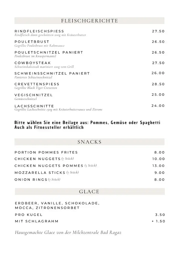 Menu_Restaurant Wirtschaft zum Türmli_Bad Ragaz_immagine_1