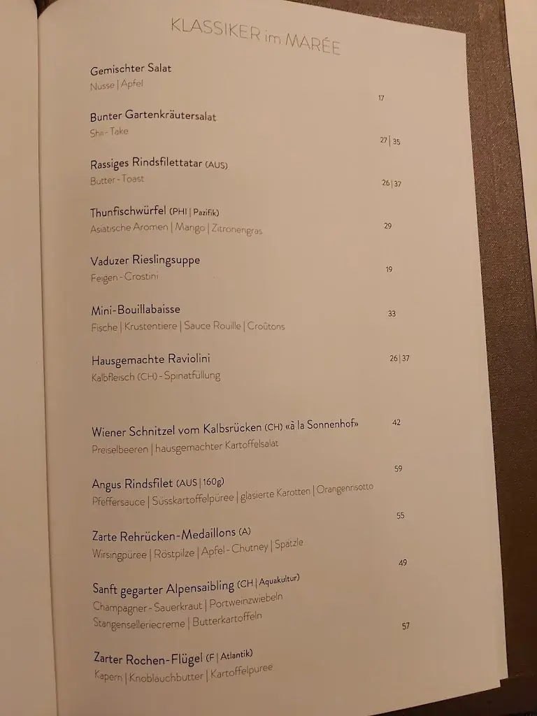 Menu_Restaurant Marée_Liechtenstein_image_3