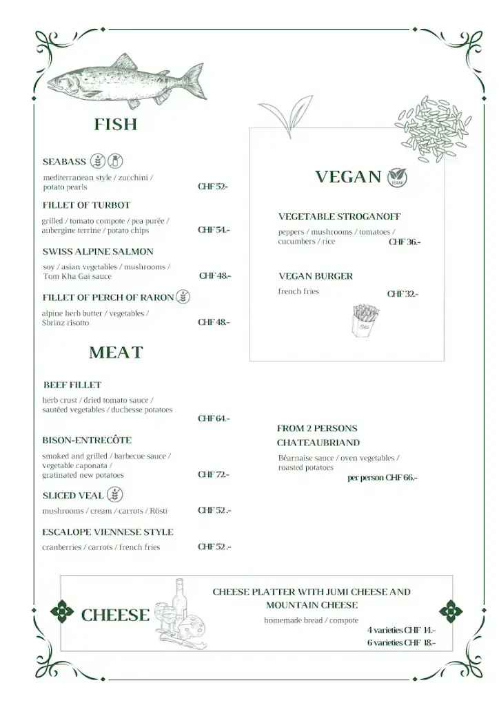 Menu_Restaurant Alexandre_Zermatt_imagen_2