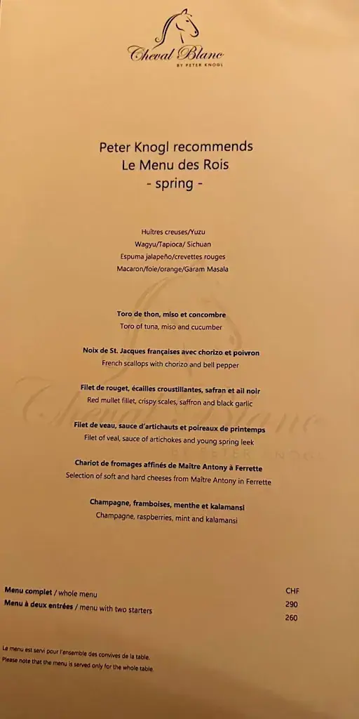 Cheval Blanc by Peter Knogl_Basel_menu_image_1