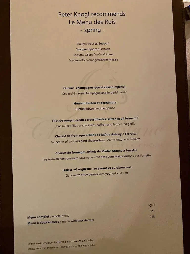 Menu_Cheval Blanc by Peter Knogl_Basel_image_2