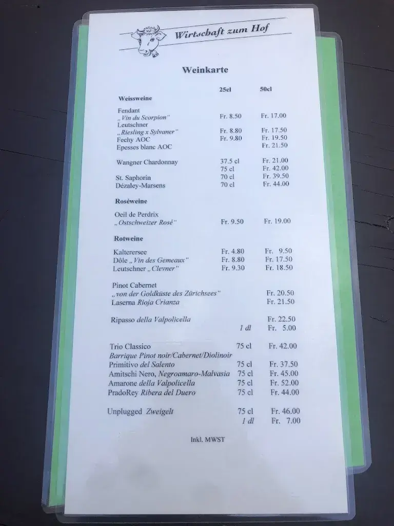 Menü_Wirtschaft zum Hof_Bollingen SG_Bild_3