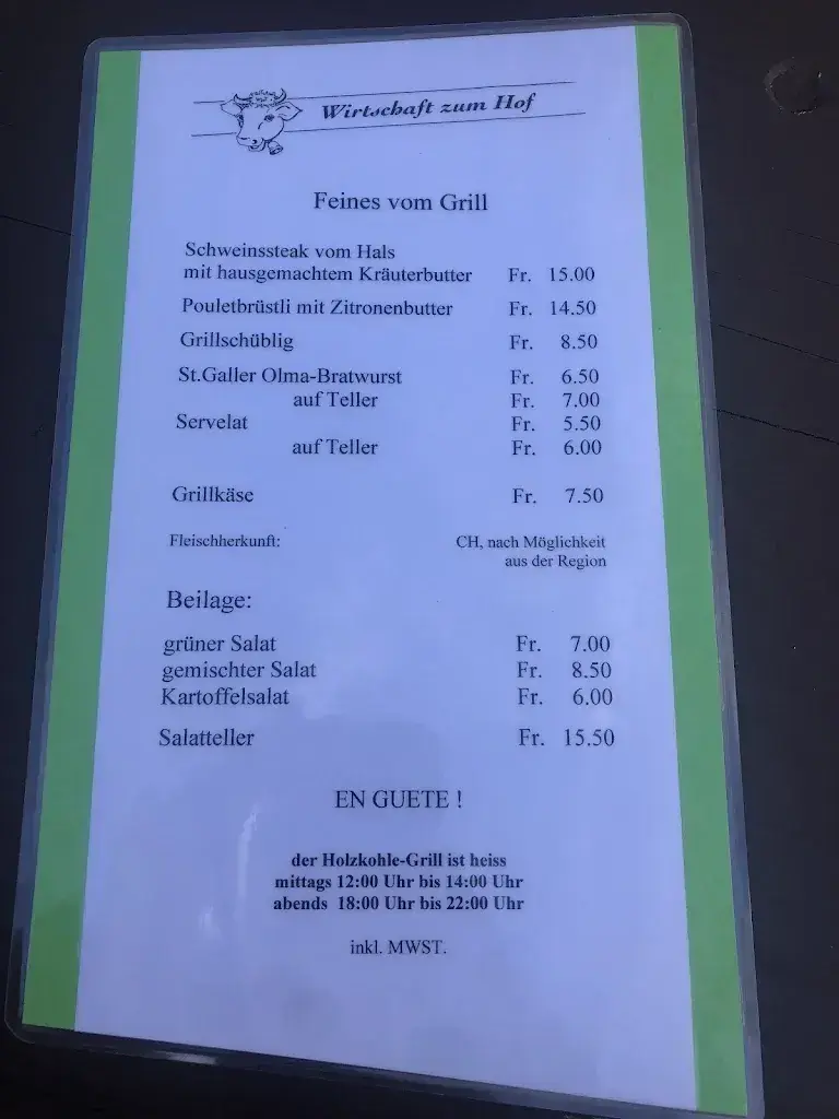 Menü_Wirtschaft zum Hof_Bollingen SG_Bild_4