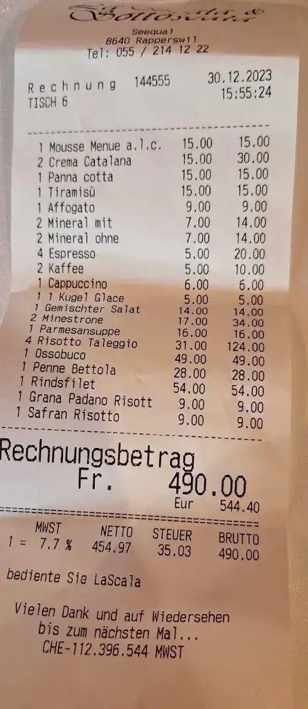 Menu_La Scala_Rapperswil-Jona_image_1