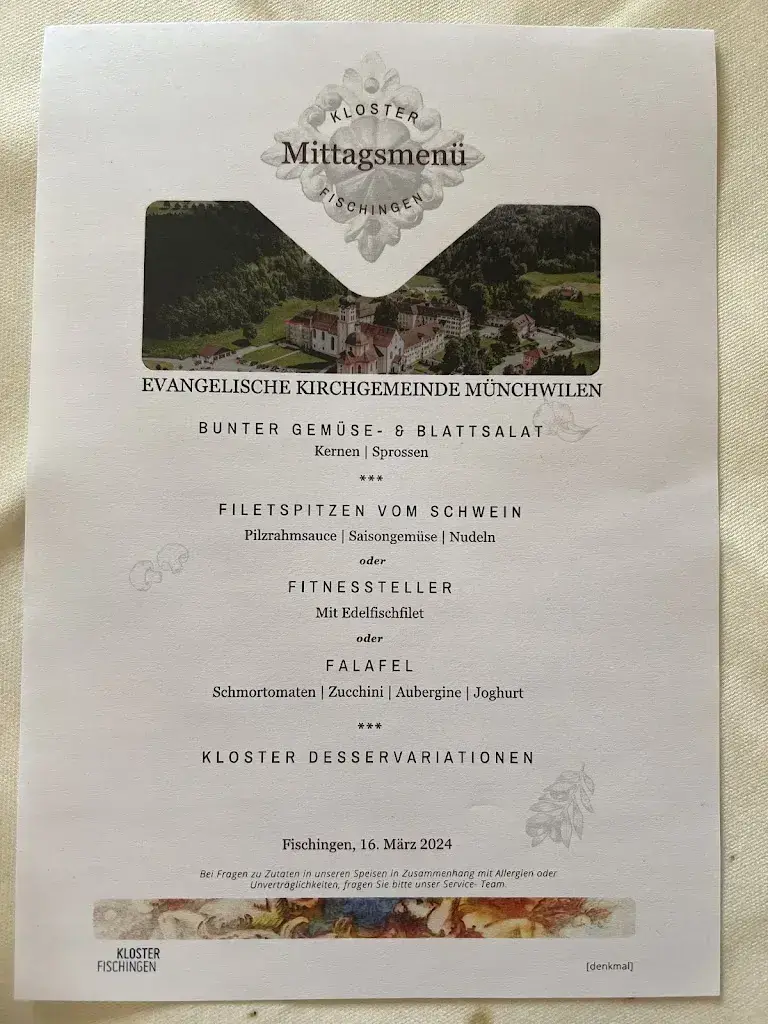 Menu_Kloster Fischingen Restaurant_Fischingen_image_2