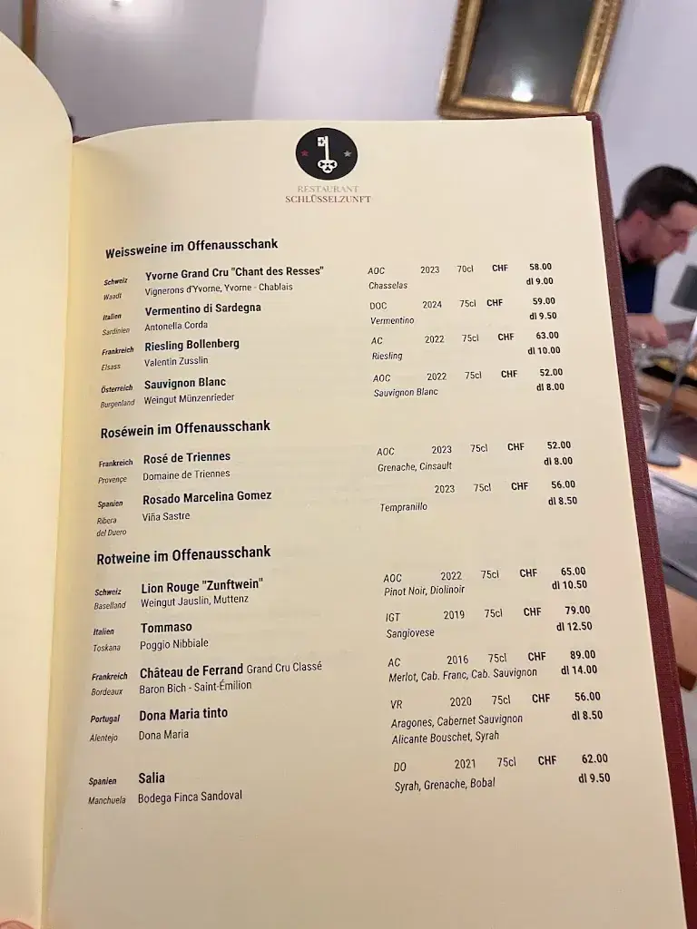 Schlüsselzunft restaurant à Basel