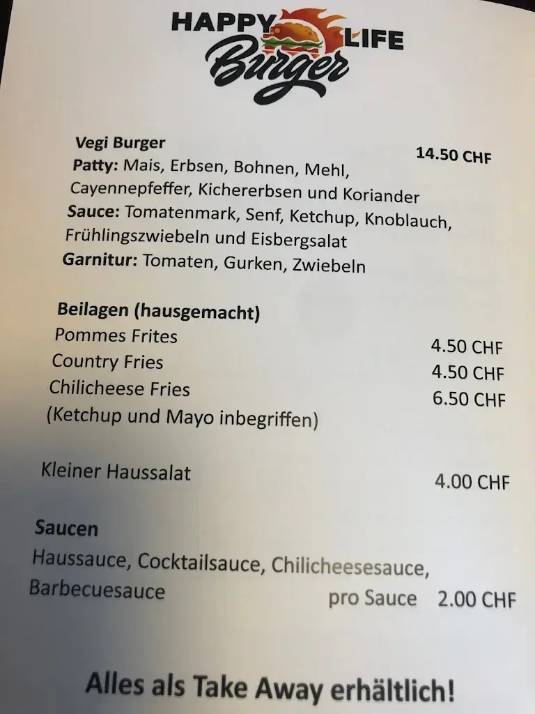 Menu_Happy Life Burger - Lichtensteig_Lichtensteig_immagine_3
