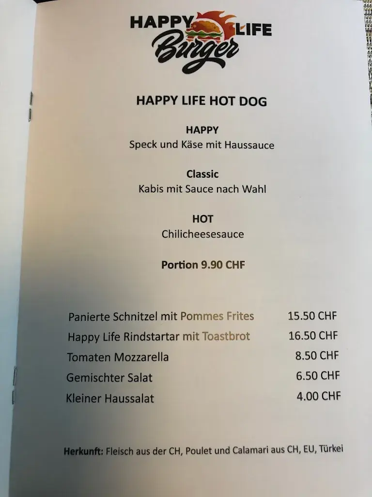 Menu_Happy Life Burger - Lichtensteig_Lichtensteig_immagine_4