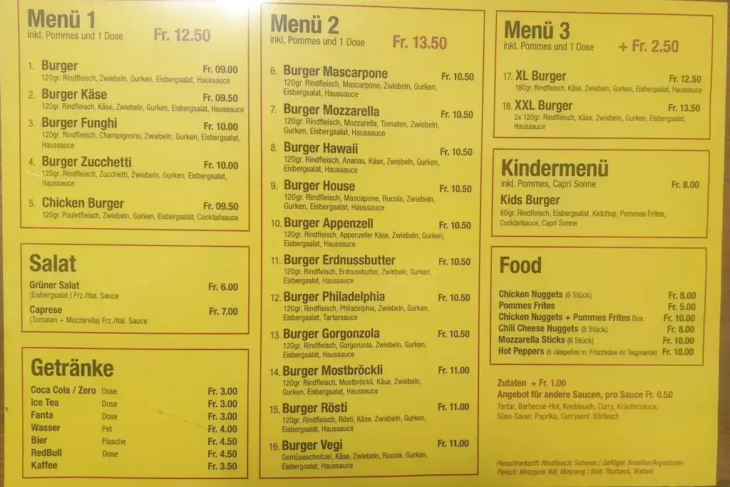 Menü_Burger House_Wattwil_Bild_1