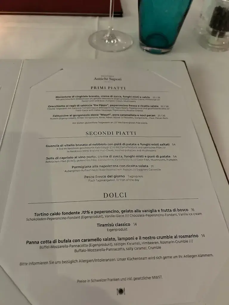 Trattoria Antichi Sapori GmbH_Basel_menu_image_1