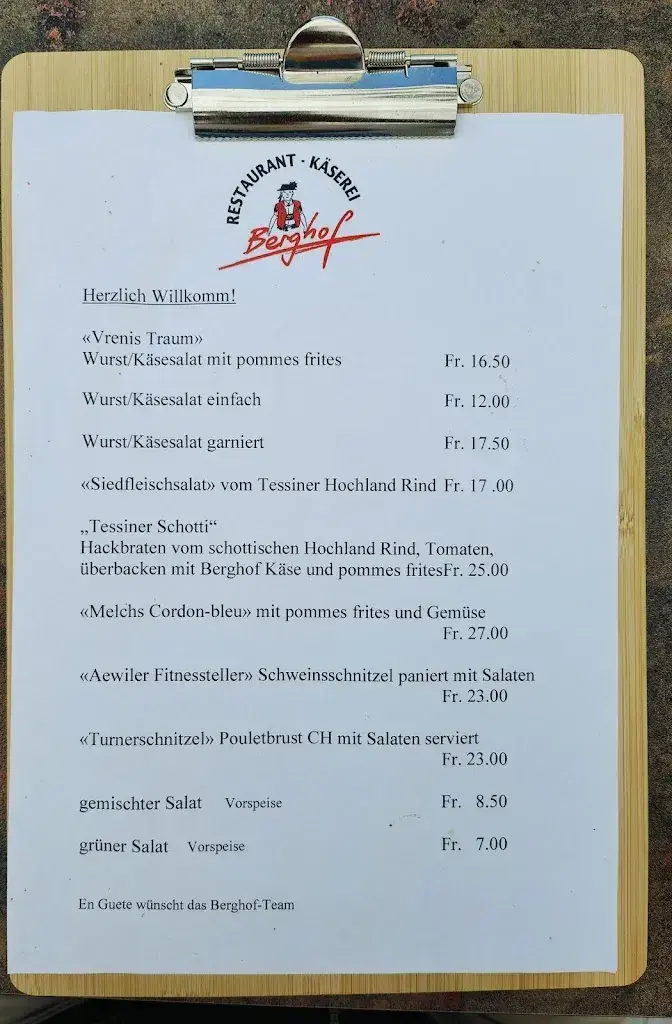 Berghof ristorante a Ganterschwil