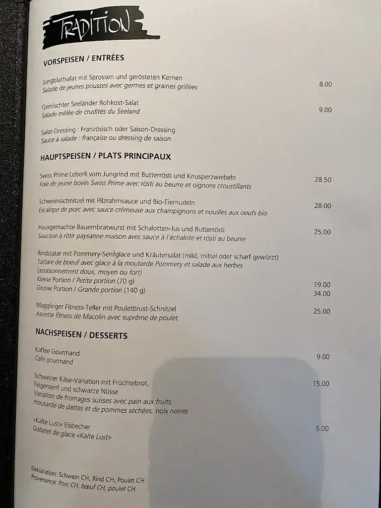 Menu_Restaurant End der Welt_Magglingen_immagine_3