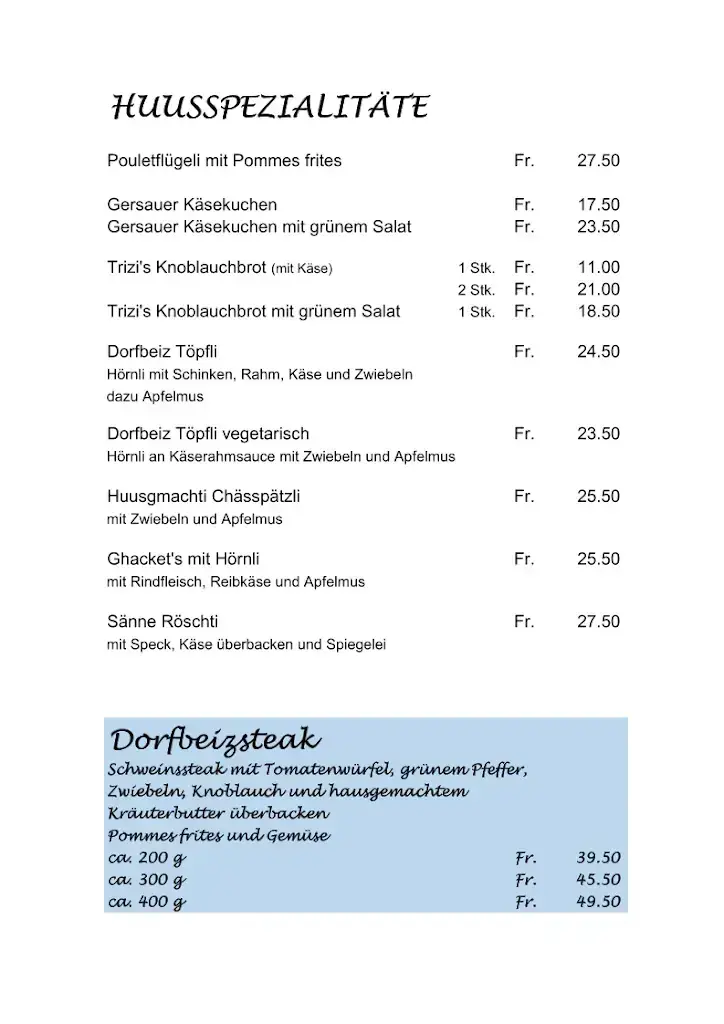 Menu_Trizi's Dorfbeiz GmbH_Rümlang_image_1