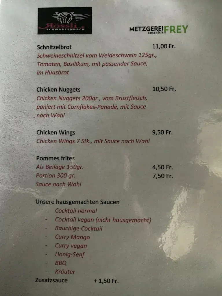 Menü_Rössli-Pub Schwarzenbach_Schwarzenbach_Bild_1