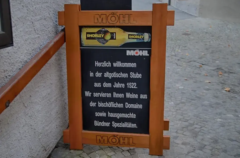 Menu_Restaurant Hofkellerei Chur_Chur_immagine_2