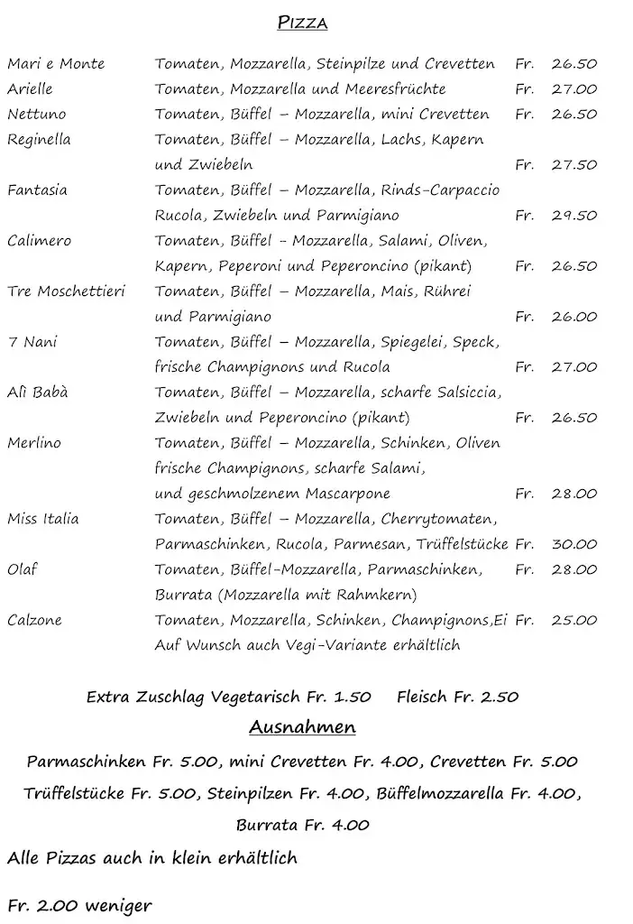 Menu_Ristorante Pizzeria La Favola zur Luxenburg_Niederuzwil_image_2